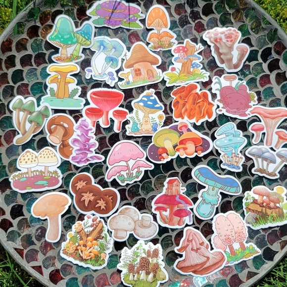 Mushrooms Sticker Pack - 50 Stickers - Picture 6 of 12